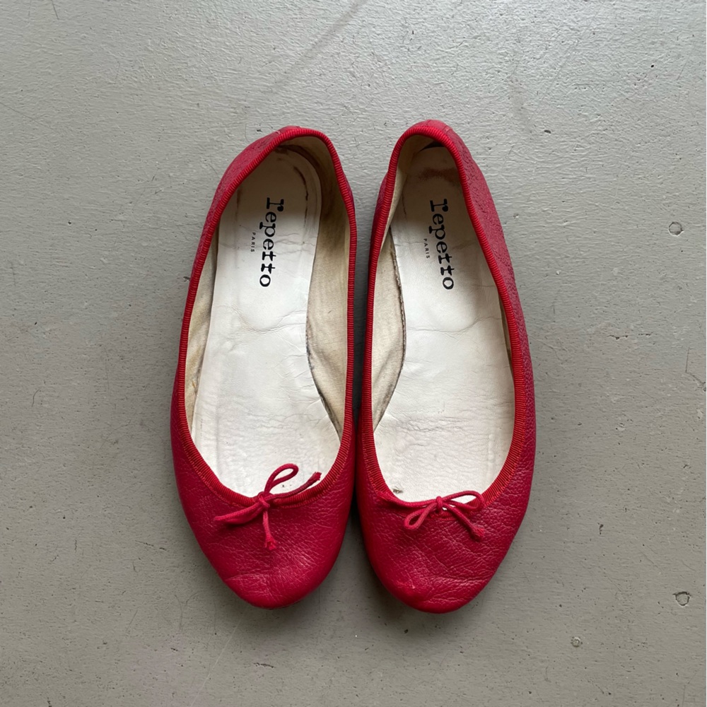 y2k Repetto Cendrillon red ballerina flat